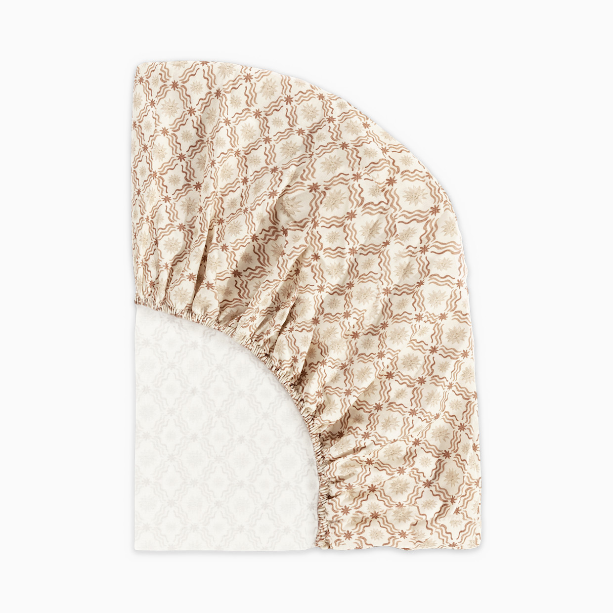babyletto Organic Brushed Cotton Crib Sheet - Autumn Star.