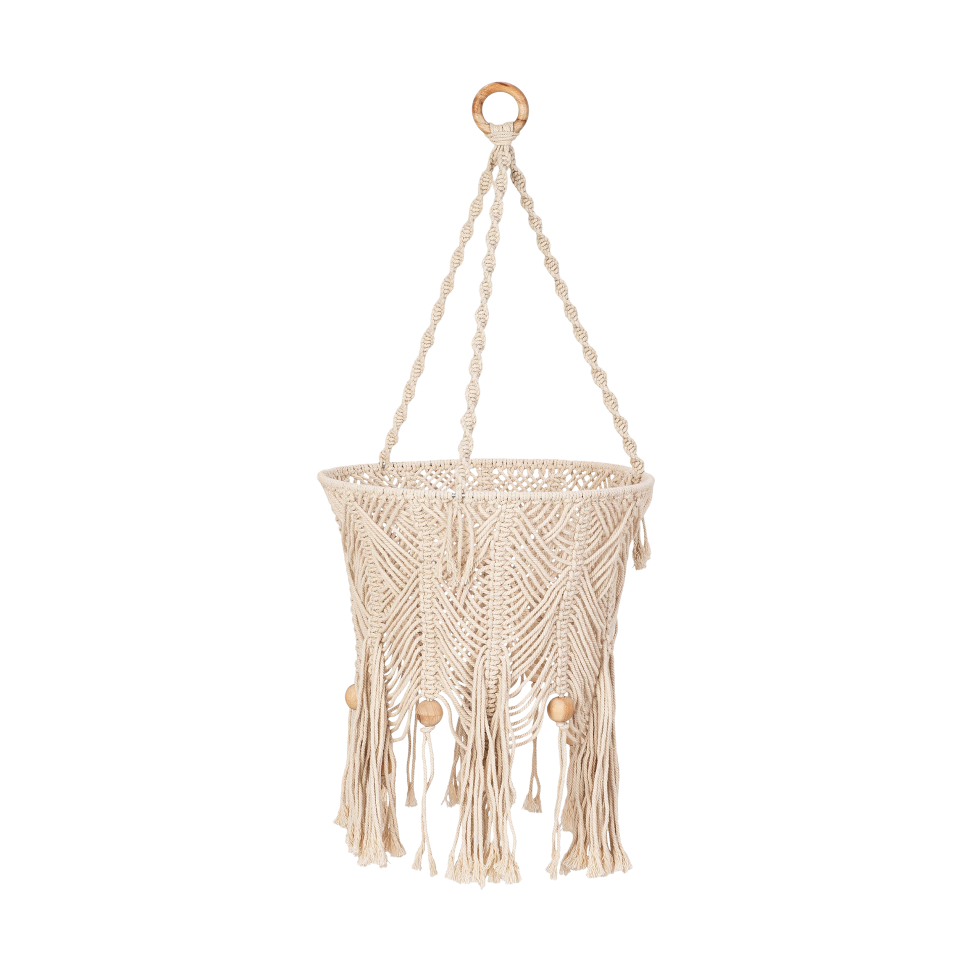 Crane Baby Macrame Nursery Ceiling Hanging.
