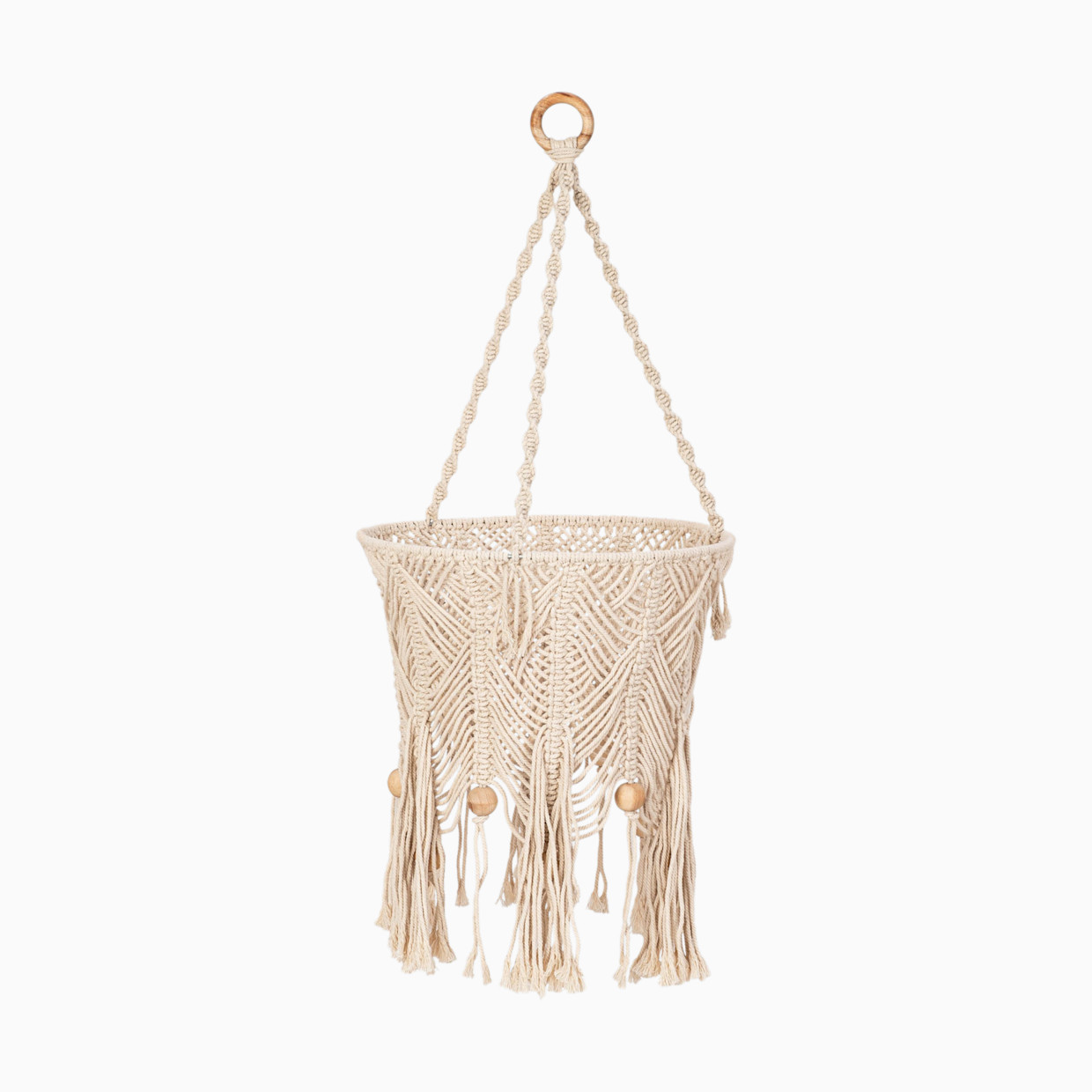 Crane Baby Macrame Nursery Ceiling Hanging.