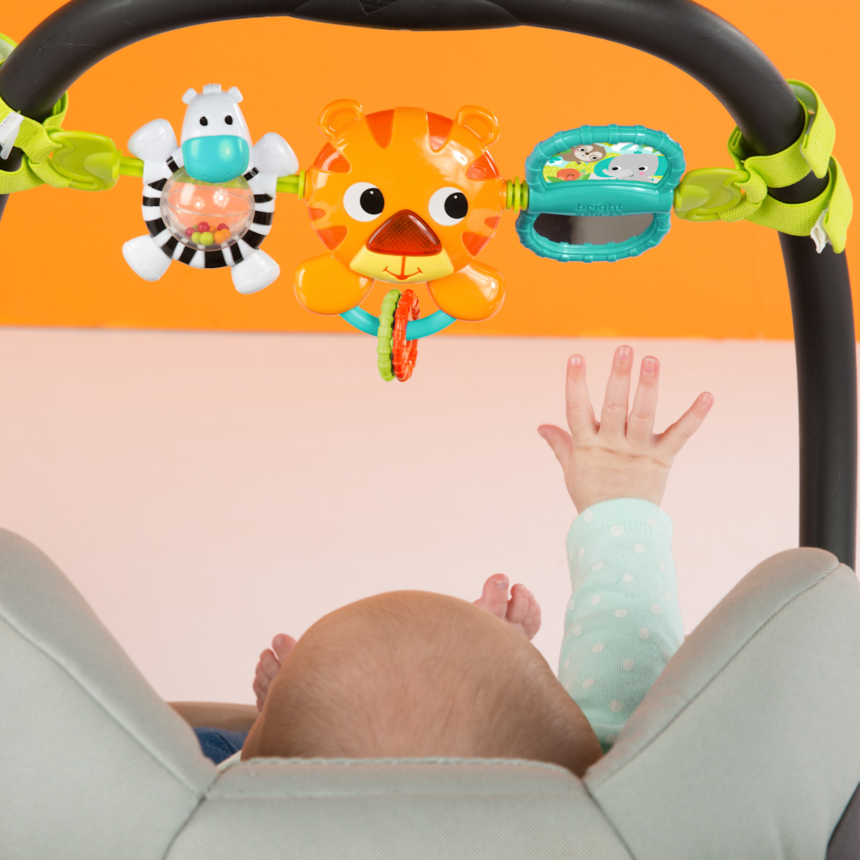 Bright Starts Take Along Carrier Baby Toy Bar.