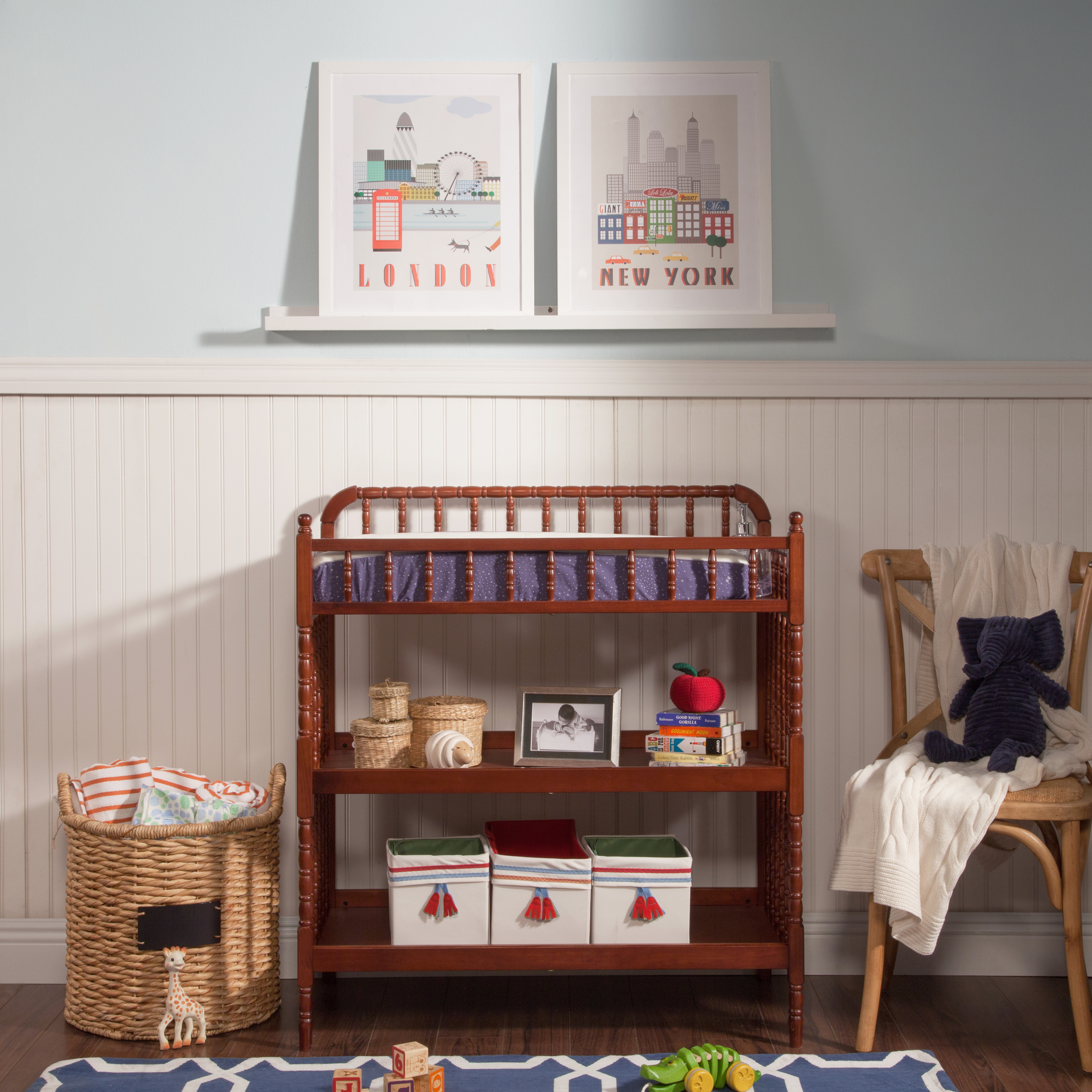 daVinci Jenny Lind Changing Table - Rich Cherry.