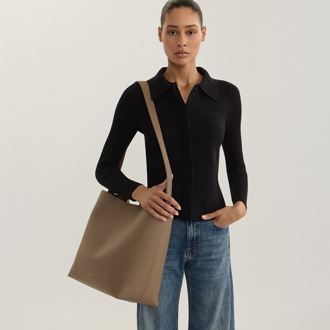 Mina Baie Harlow Diaper Bag Tote - Teddy, Full.
