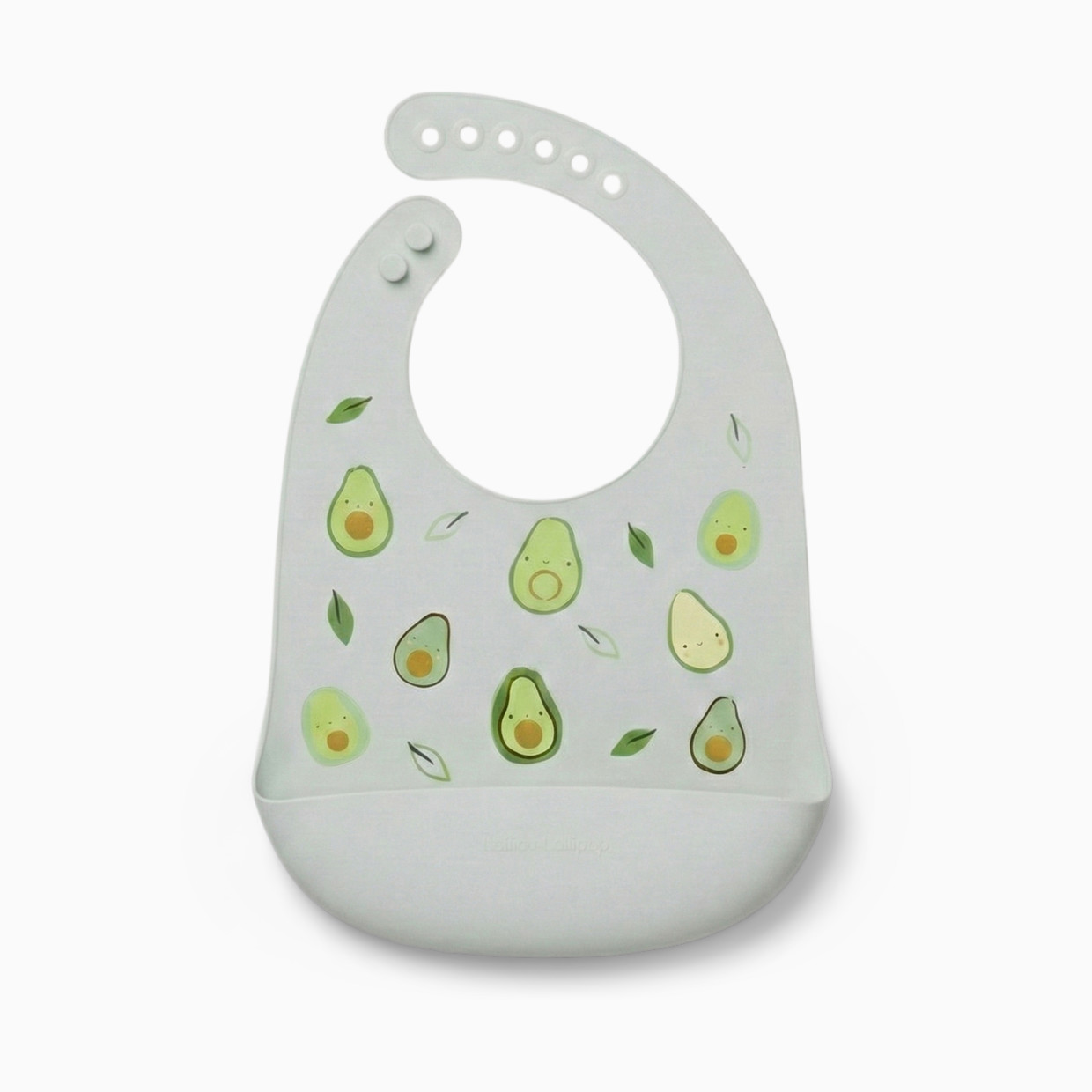 Loulou Lollipop Silicone Printed Bib 2.0 - Avocado.
