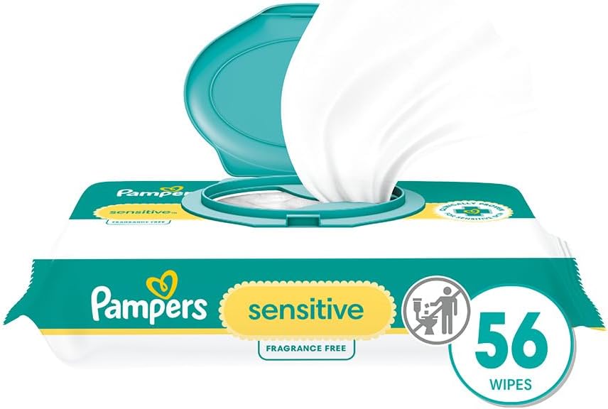 Pampers Baby Wipes Sensitive.