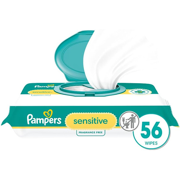 Pampers Baby Wipes Sensitive.