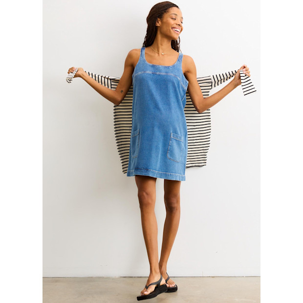 The Kiley Denim Mini Dress.
