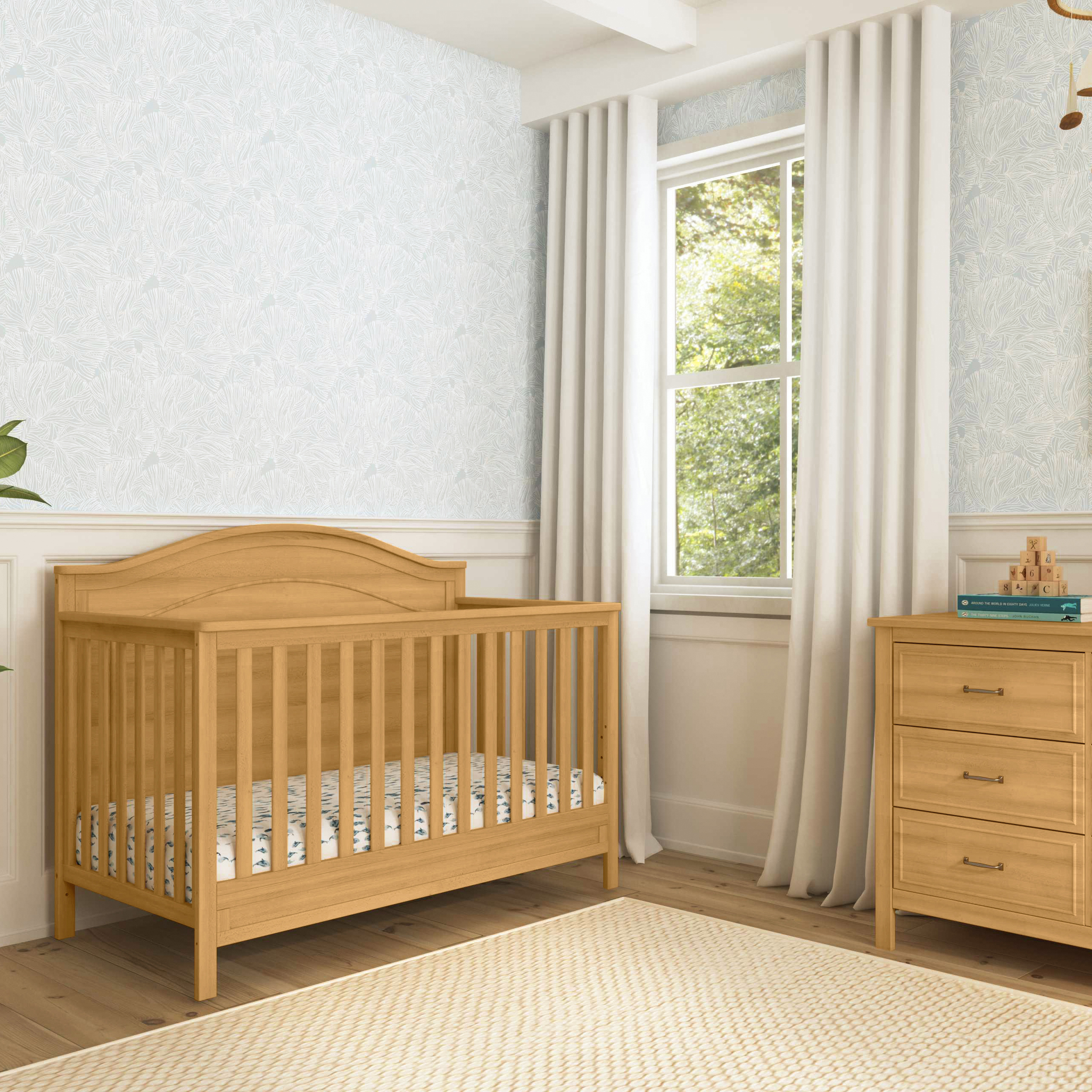 DaVinci Charlie 4in1 Convertible Crib Honey Babylist Shop