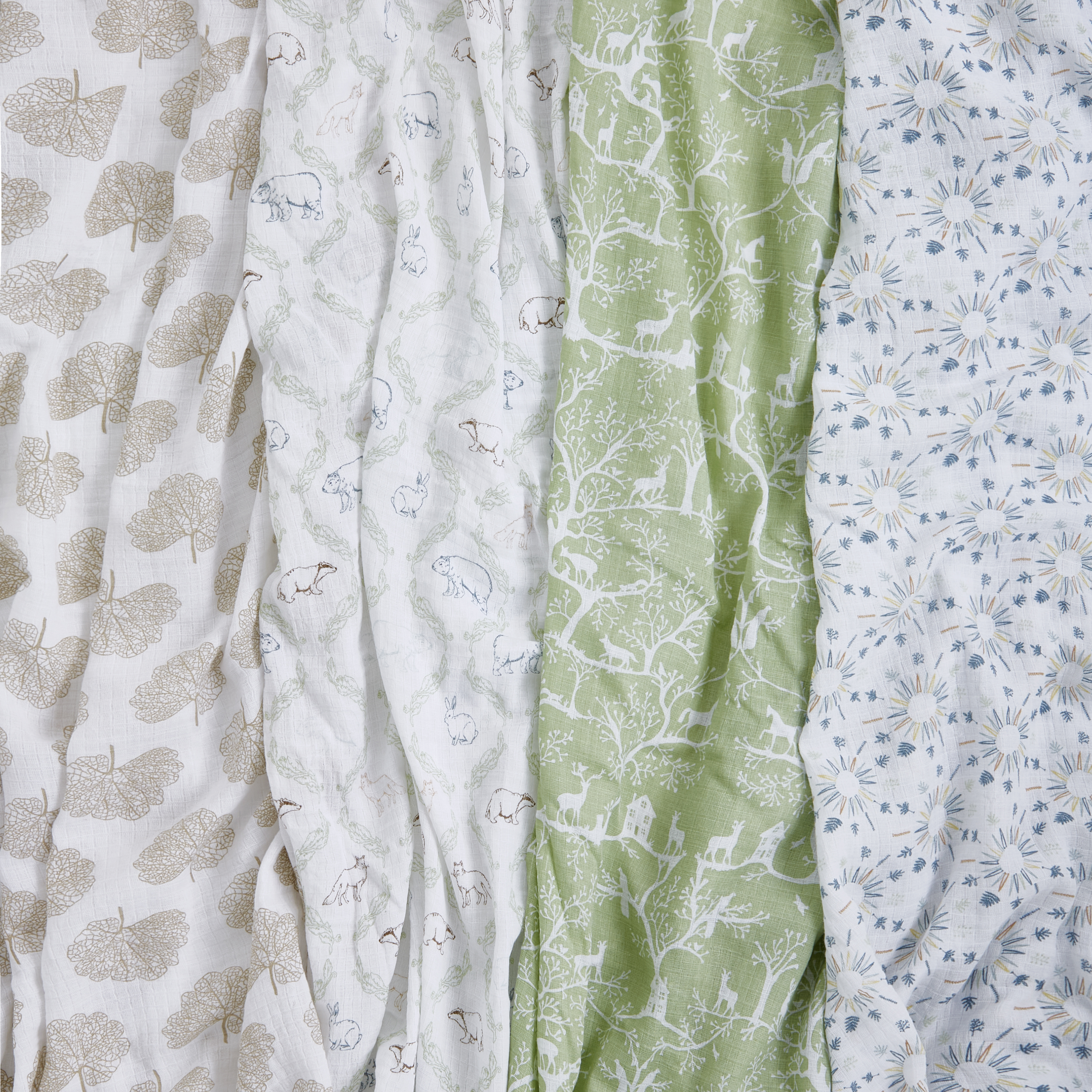 Aden + Anais Essentials Cotton Muslin Swaddles (4 Pack) Harmony