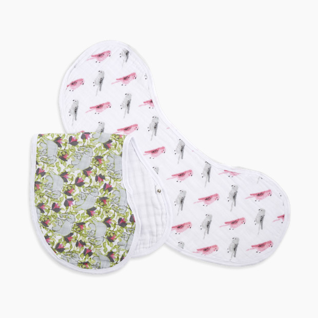 Aden + Anais White Label Burpy Bib (2 Pack) - Paradise Cove.