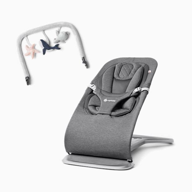 Ergobaby Evolve Bouncer & Toy Bar Bundle.