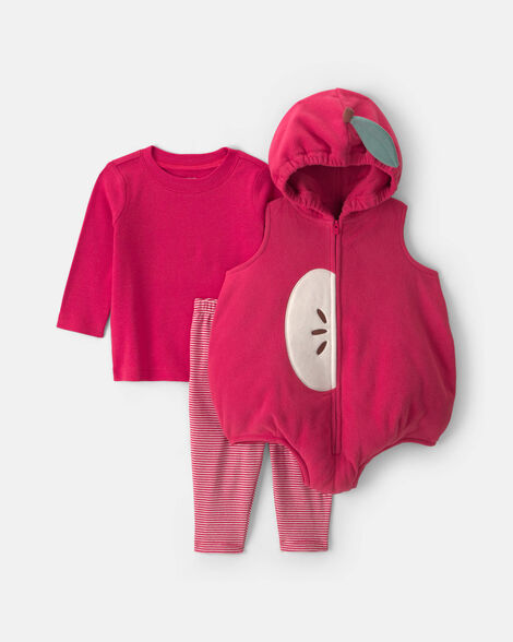 Carter's Baby 3-Piece Apple Halloween Long-Sleeve Costume.