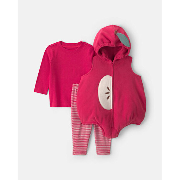 Carter's Baby 3-Piece Apple Halloween Long-Sleeve Costume.