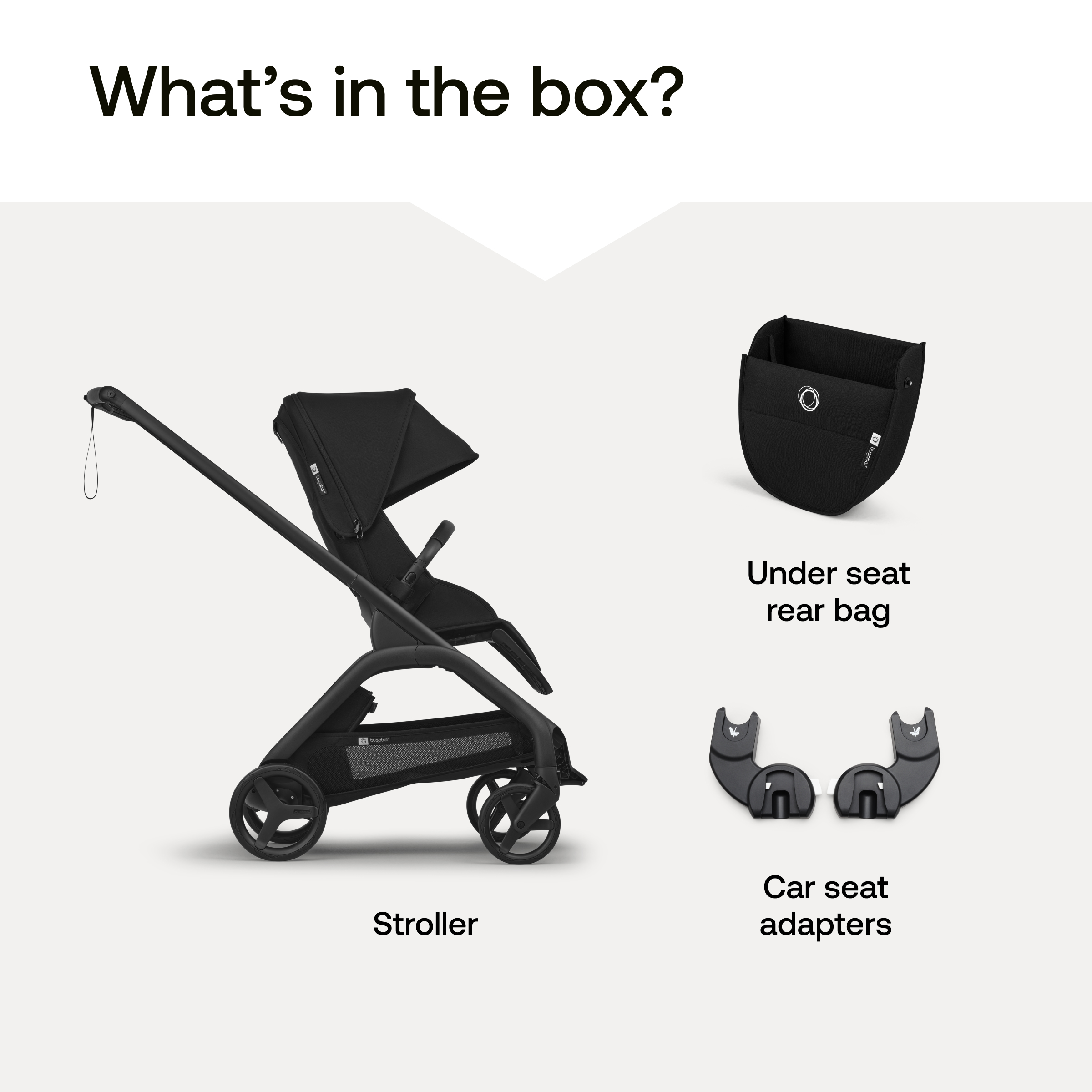 Bugaboo Dragonfly Plus Seat Stroller - Grey Melange.