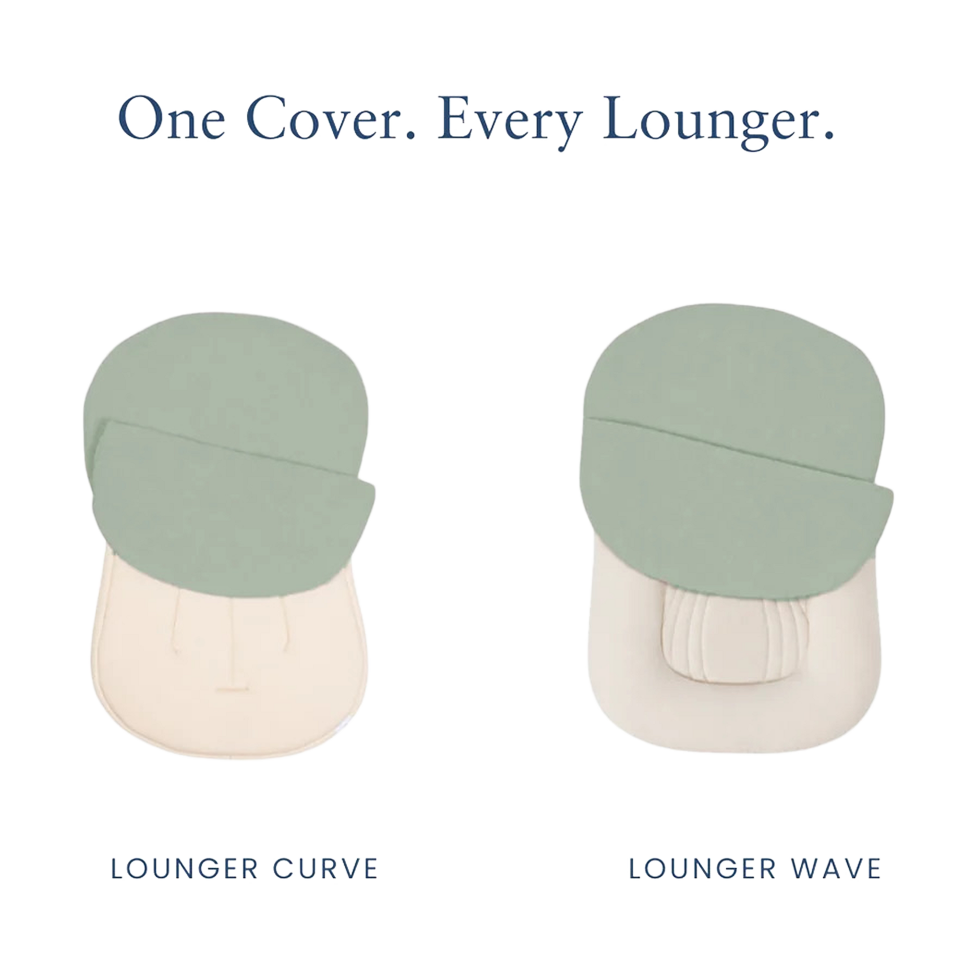 Snuggle Me Organic SMO Lounger Cover Muslin - Sage.