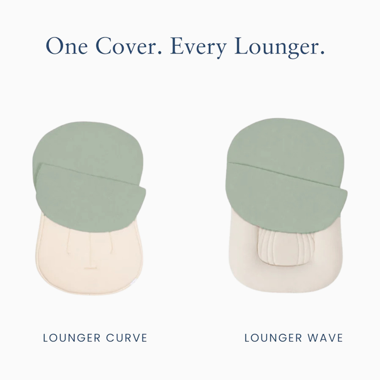 Snuggle Me Organic SMO Lounger Cover Muslin - Sage.