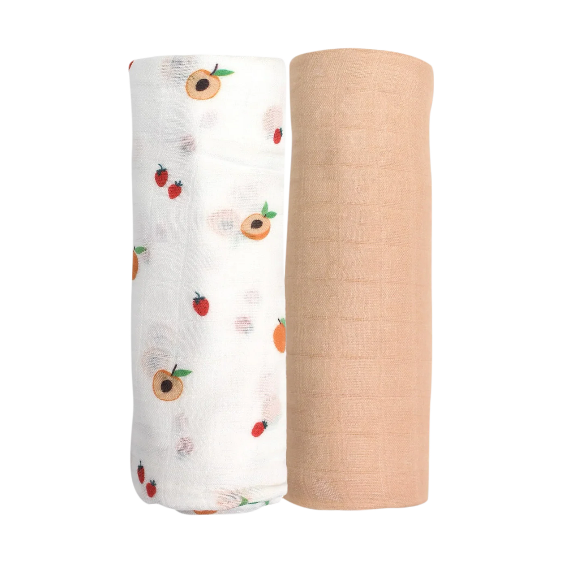 Bamboo Little Swaddle Set - Peach.