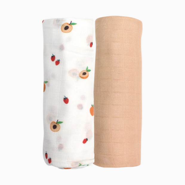 Bamboo Little Swaddle Set - Peach.