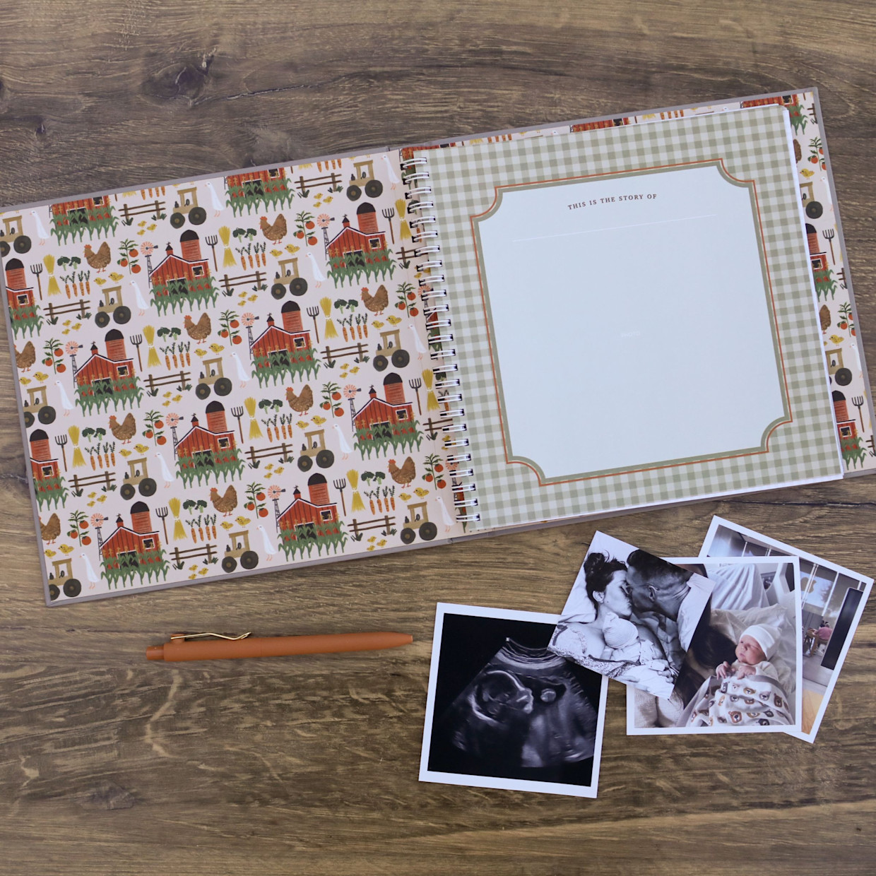 Lucy Darling Baby's First Year Memory Book - Little Farmer.