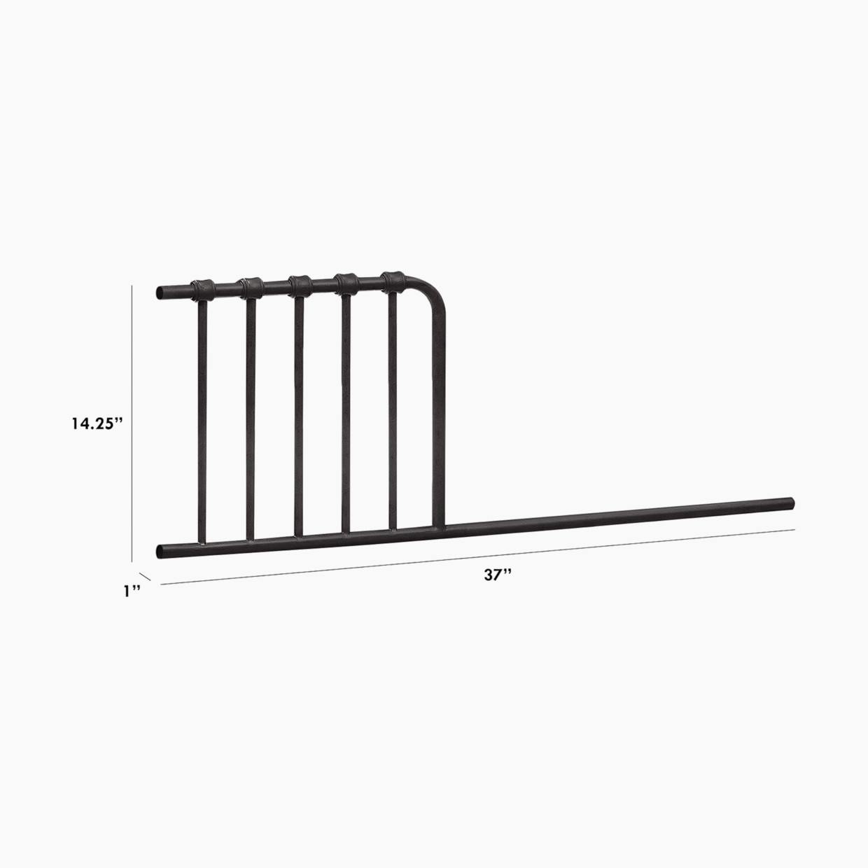 Namesake Mini Toddler Bed Conversion Kit - Vintage Iron.