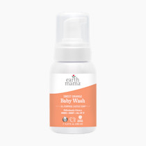 Earth Mama Sweet Orange Baby Liquid Wash Foaming Hand Soap, Organic All Purpose Body Wash for Sensitive Skin, Castile Soap with Coconut Oil, Shea Butter, Calendula, & Aloe