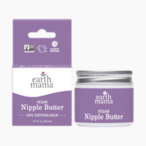 Earth Mama Vegan Nipple Butter | Cruelty-Free Breastfeeding Cream for Nursing Mamas | No Lanolin, 2-Ounce
