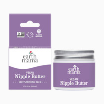 Earth Mama Vegan Nipple Butter | Cruelty-Free Breastfeeding Cream for Nursing Mamas | No Lanolin, 2-Ounce