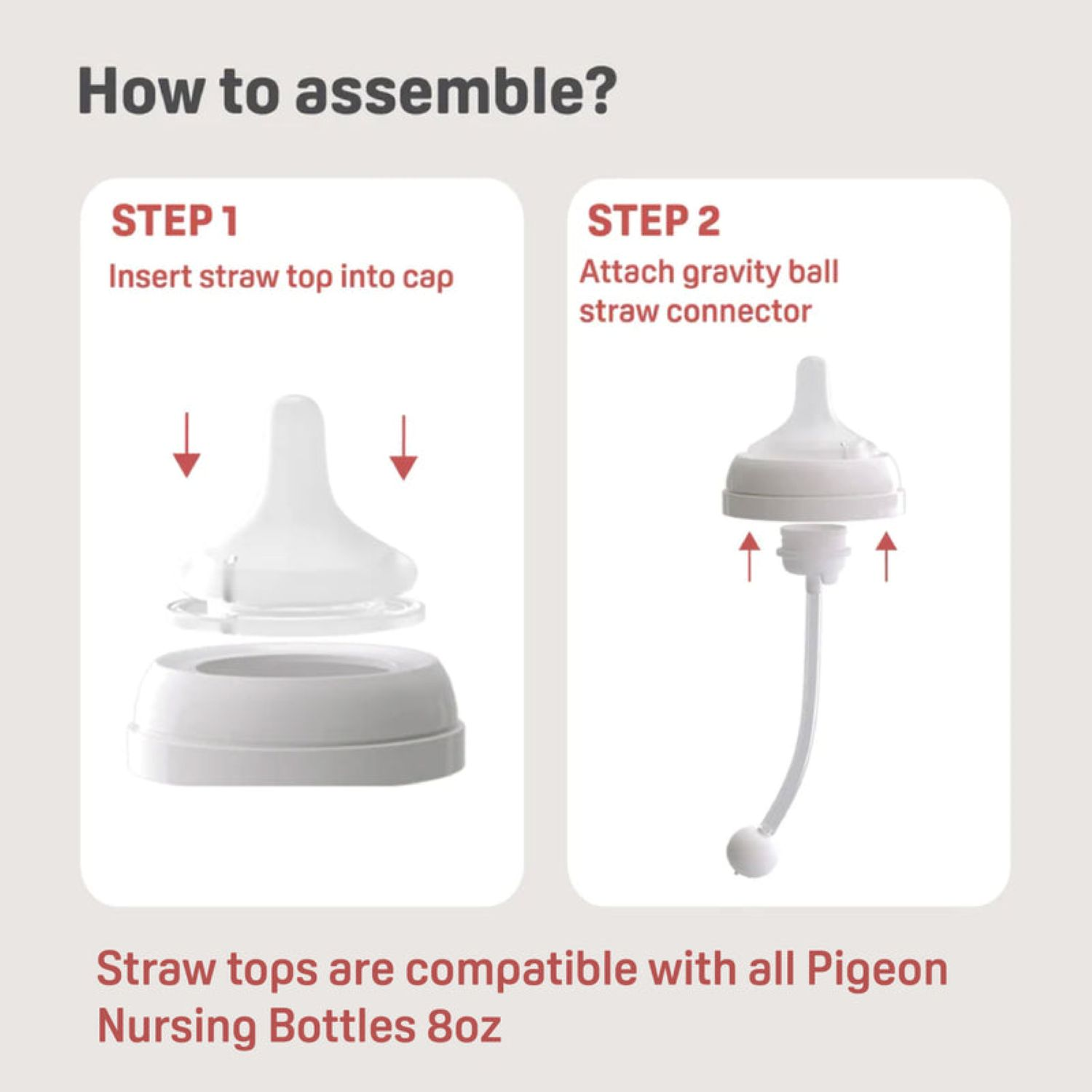 Pigeon Natural Weaning Silicone Sipper Conversion Kit.
