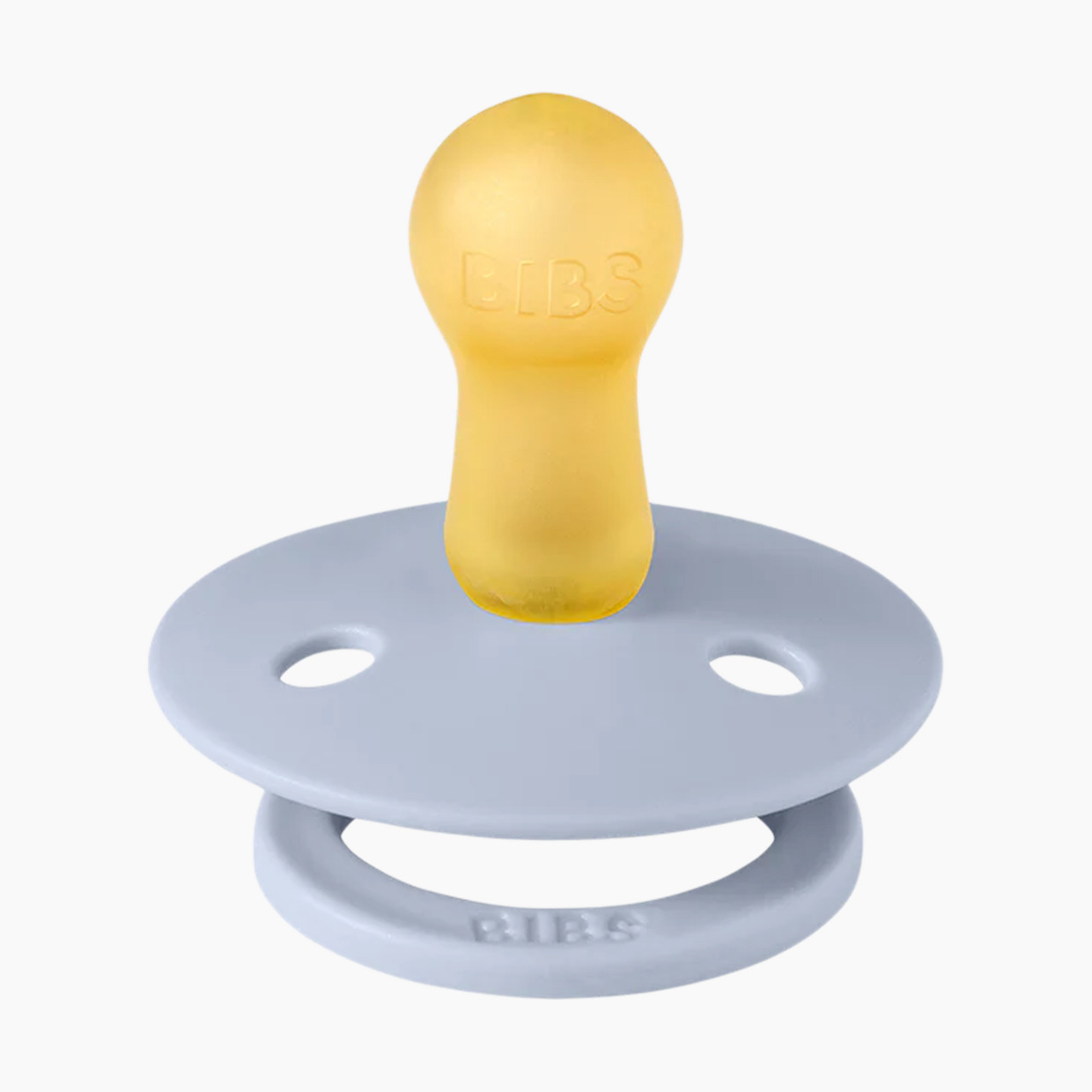 BIBS Studio Morning Bloom Colour Natural Rubber Pacificier (2-pack) - Dusty Blue, Size 1.