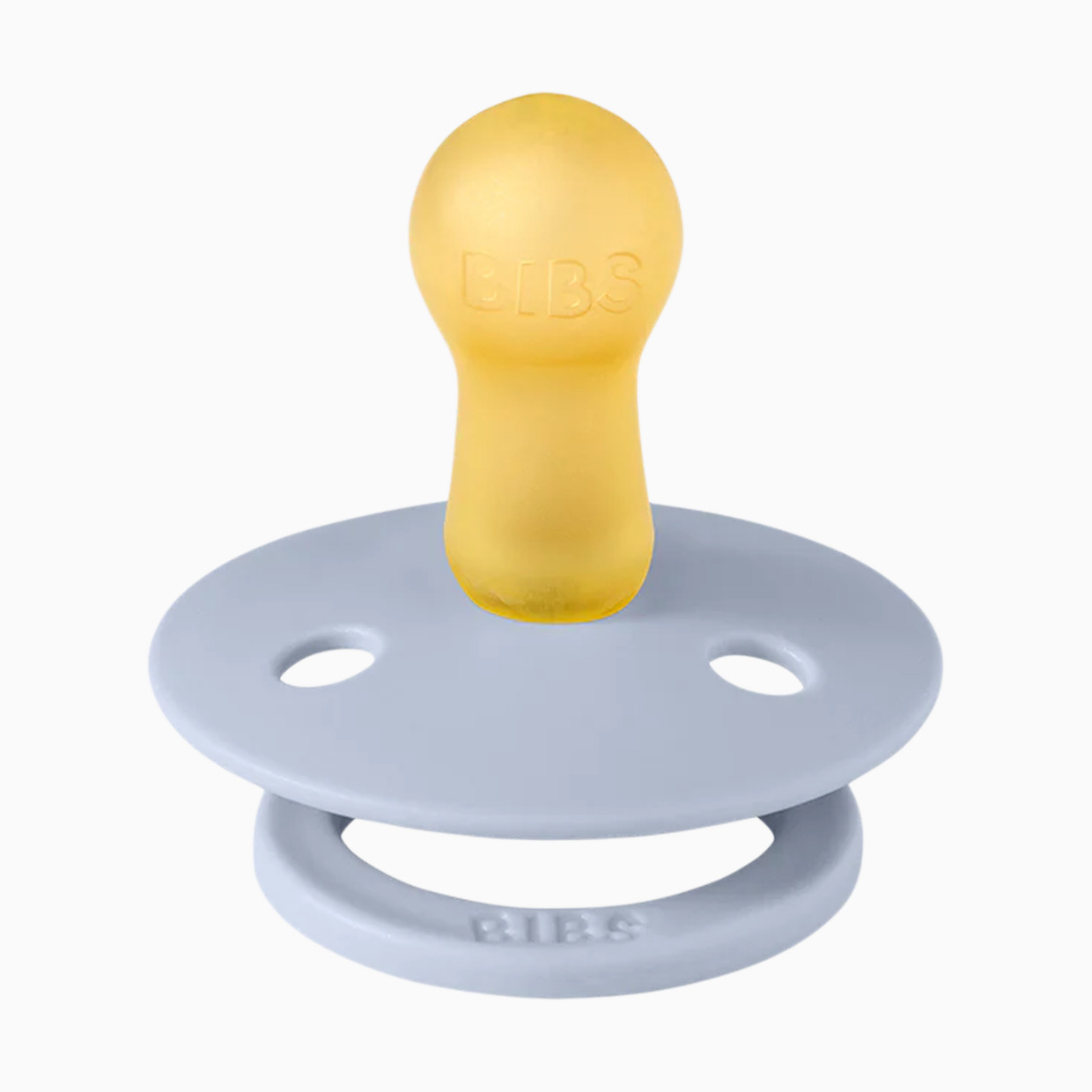 BIBS Studio Morning Bloom Colour Natural Rubber Pacificier (2-pack) - Dusty Blue, Size 1.