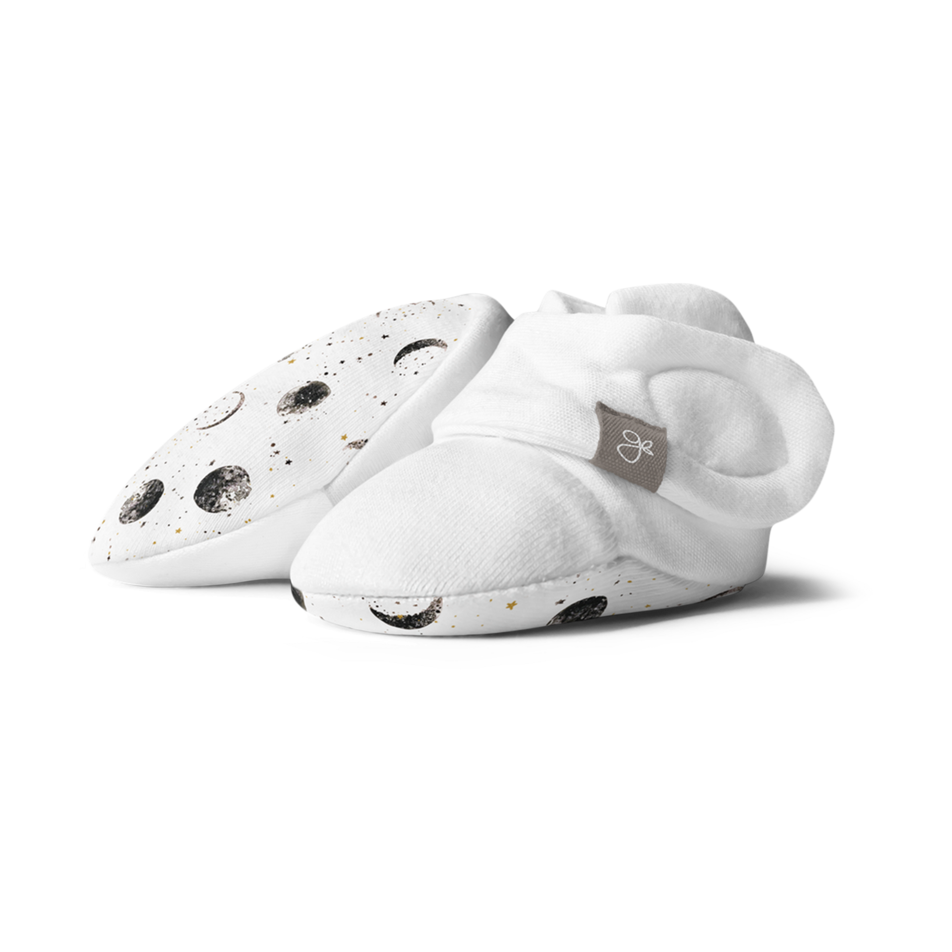 Goumi Kids Stay on Baby Mitts + Boots Bundle - Many Moons, 0-3 M.