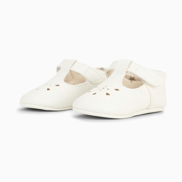 JUJUBE Eco Step Mary Jane Shoes - Snowy White, 3-6.
