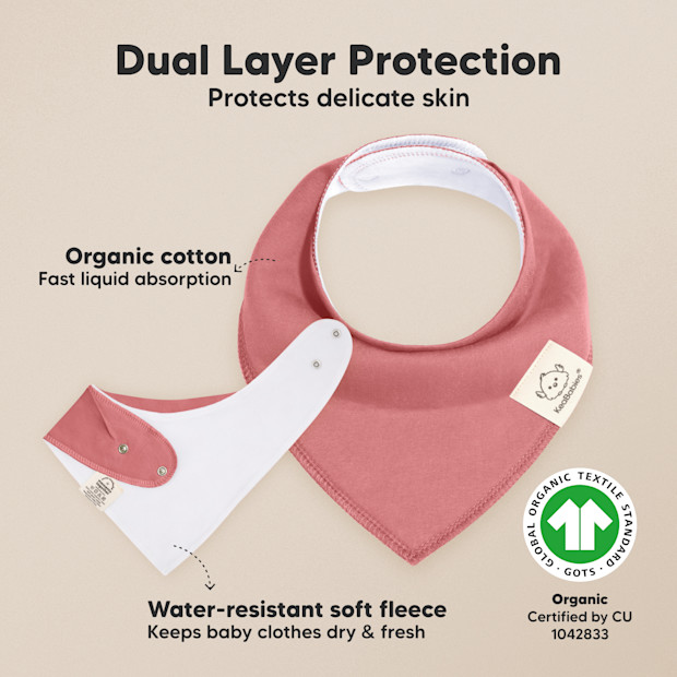 KeaBabies Organic Bandana Bibs (8 Pack).
