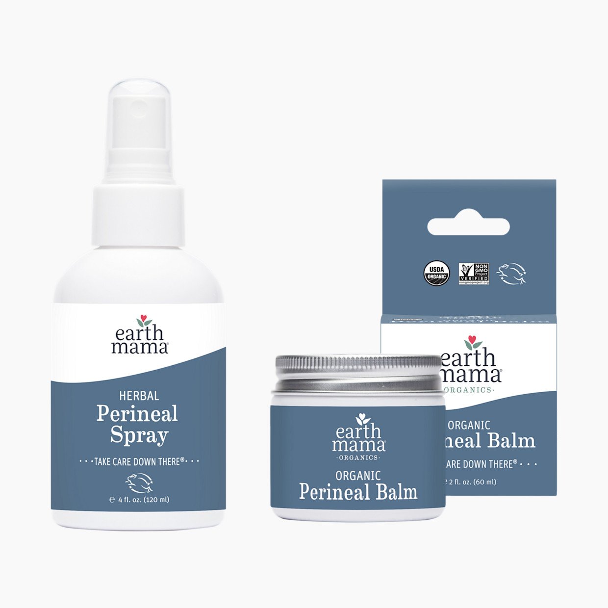 Earth Mama Perineal Balm and Perineal Spray Bundle.