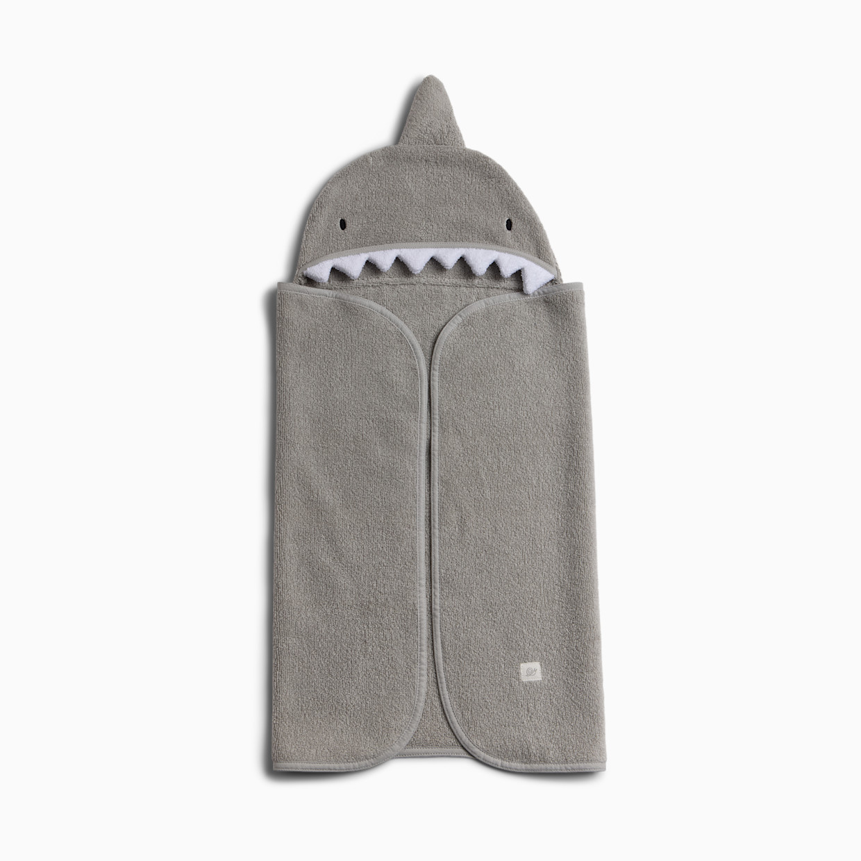 Tiny Kind Cozy Critter Organic Towel - Shark, 0-12M.