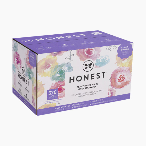 The Honest Company Baby Wipes - Rose Blossom, 576 Count.
