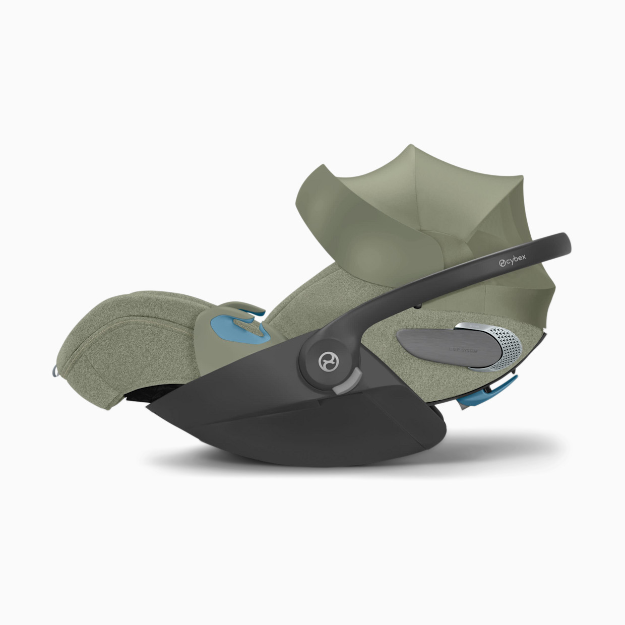 Cybex Cloud T Comfort Extend Infant Car Seat with SensorSafe - Sage Green.