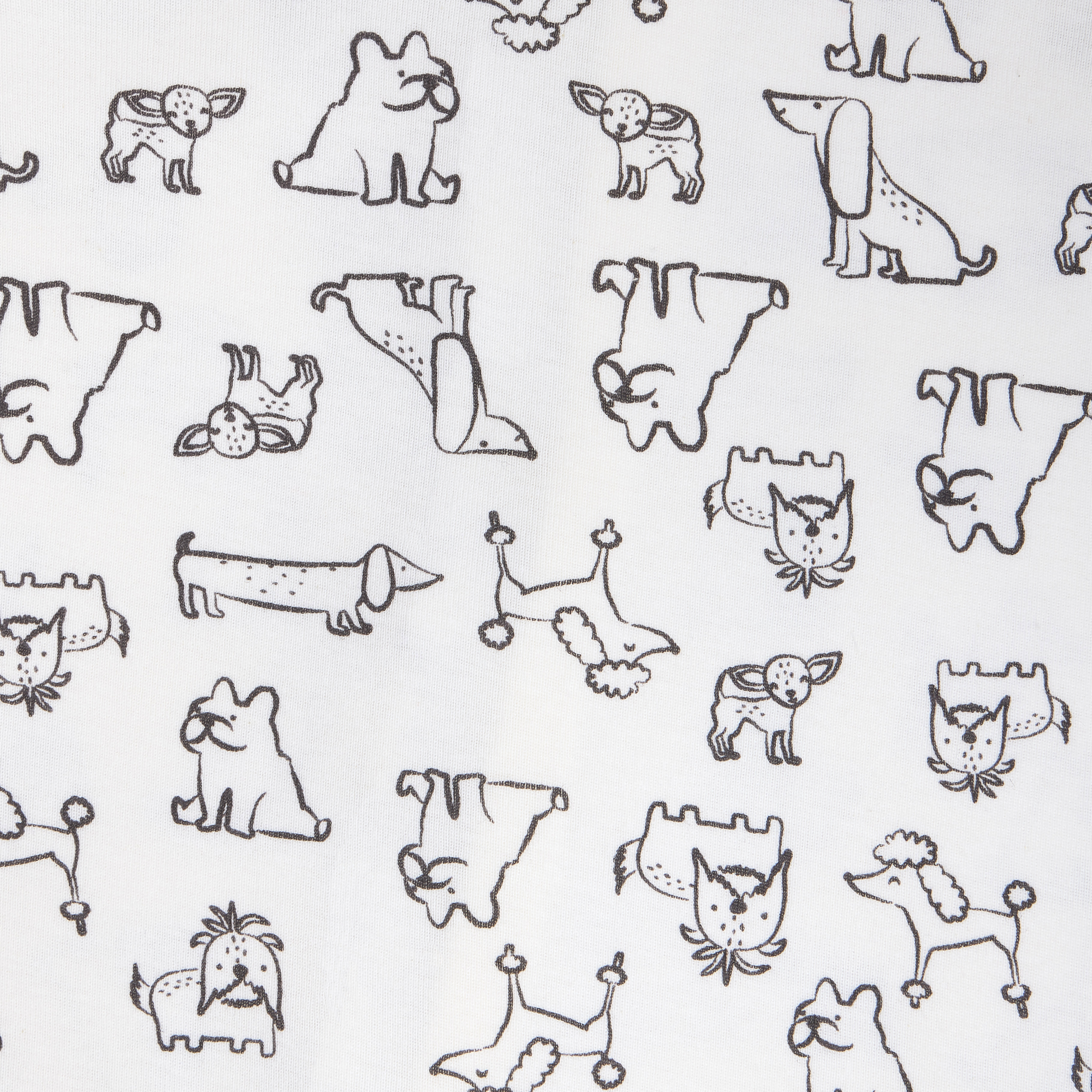 Small Story Organic Cotton 2-Way Zip Footie (2 Pack) - Crazy Dogs, 3-6 M.