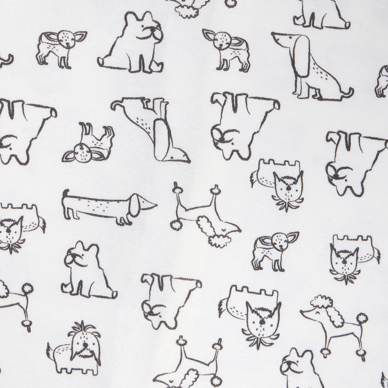 Small Story Organic Cotton 2-Way Zip Footie (2 Pack) - Crazy Dogs, 0-3 M.