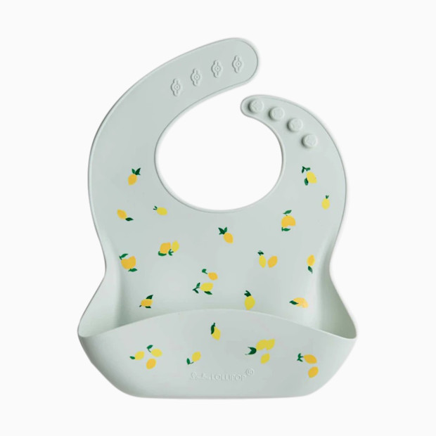 Loulou Lollipop Printed Silicone Bib.