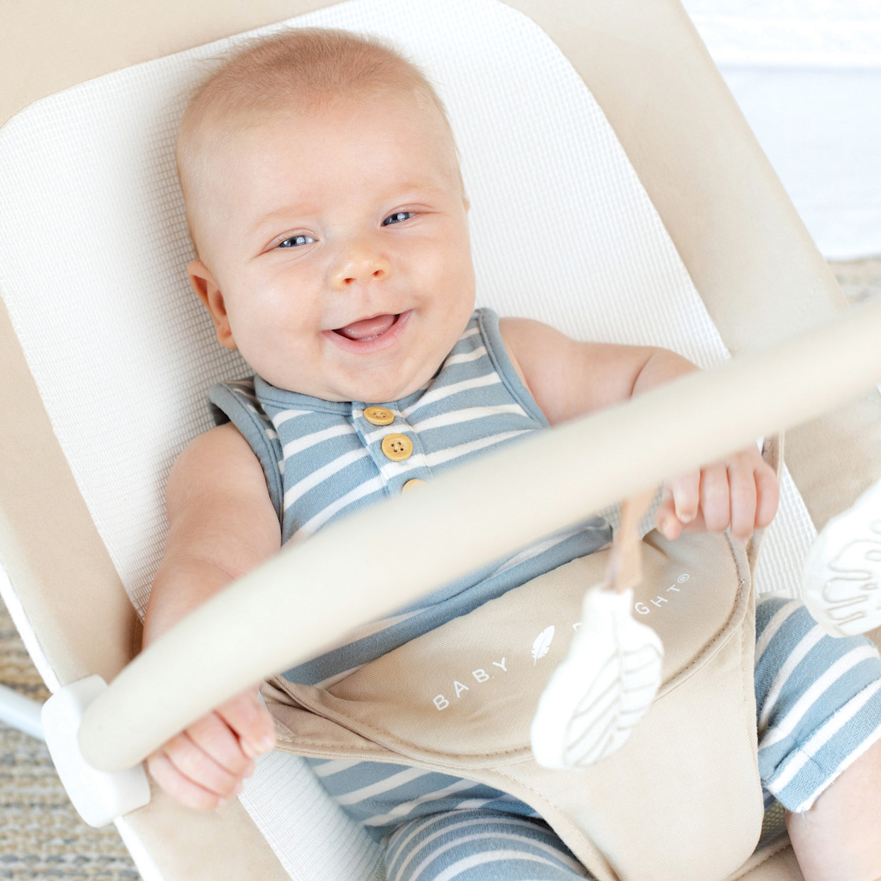 Baby Delight, Inc. Highland Organic Bouncer - Organic Oat.