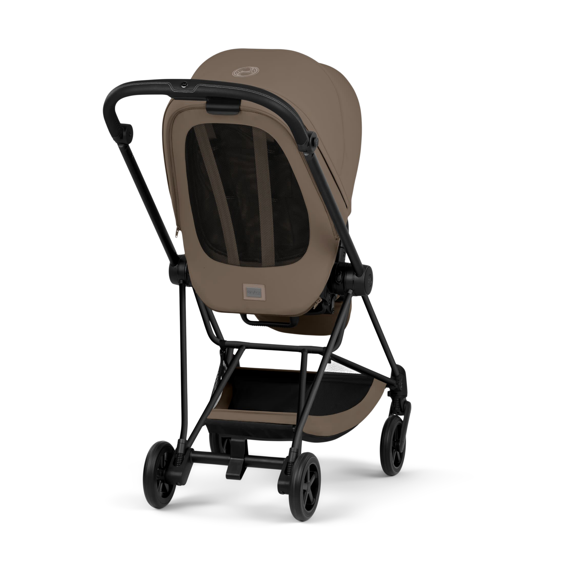 Cybex MIOS Stroller - Matte Black Frame/Coconut Brown Lux Seat.