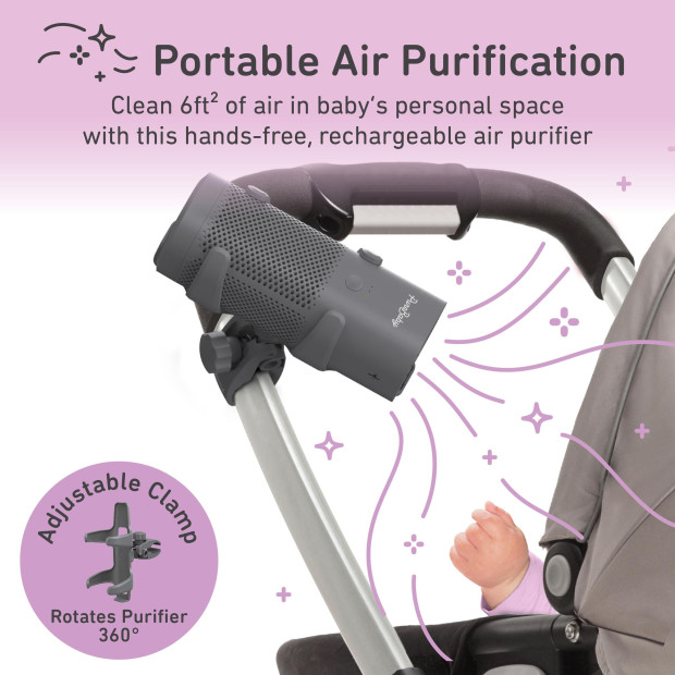 Pure Enrichment PureBaby On-the-Go Air Purifier - Black.