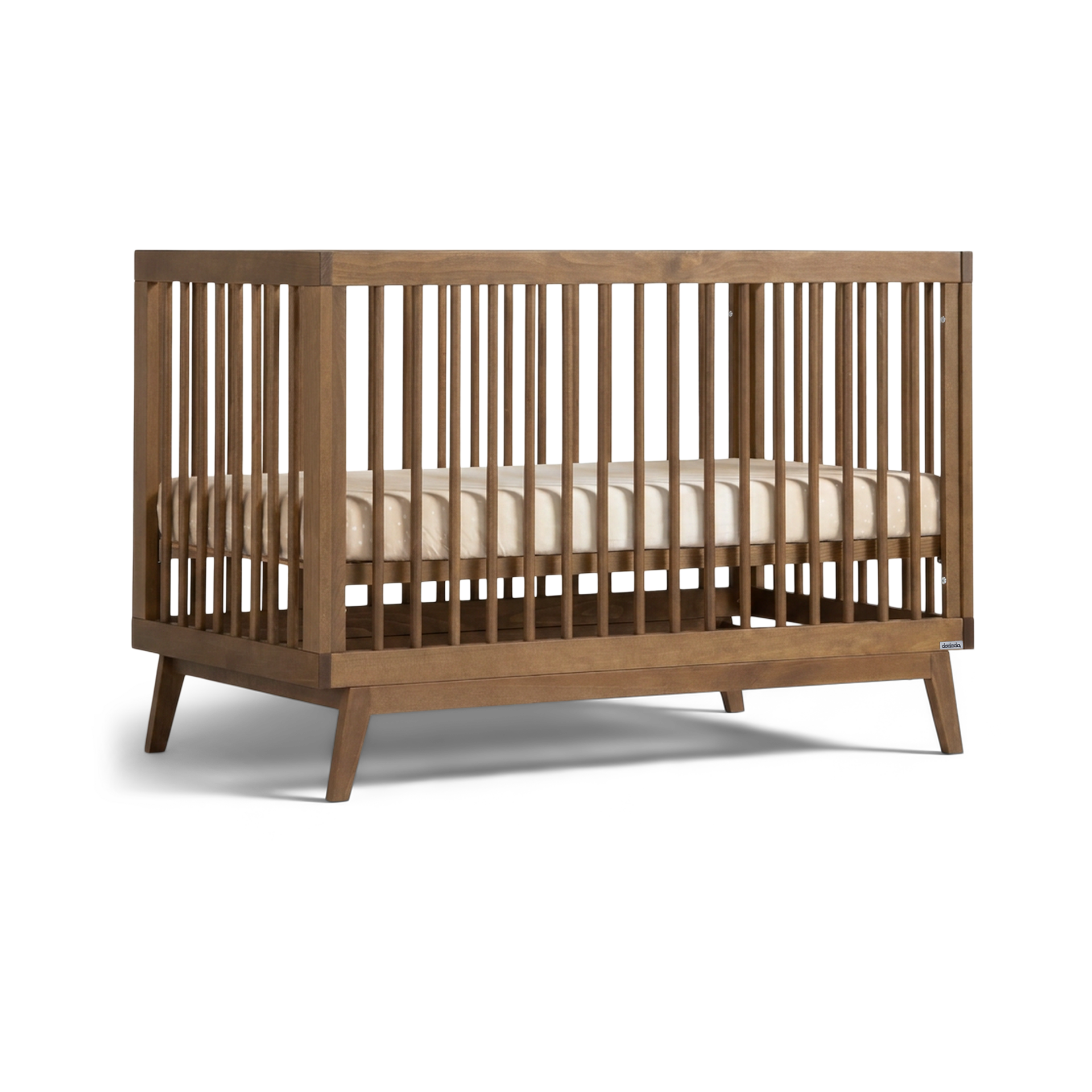 dadada Soho 3-in-1 Convertible Crib - Walnut.