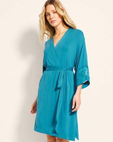 Soma Cool Nights Robe With Lace - $39.50.