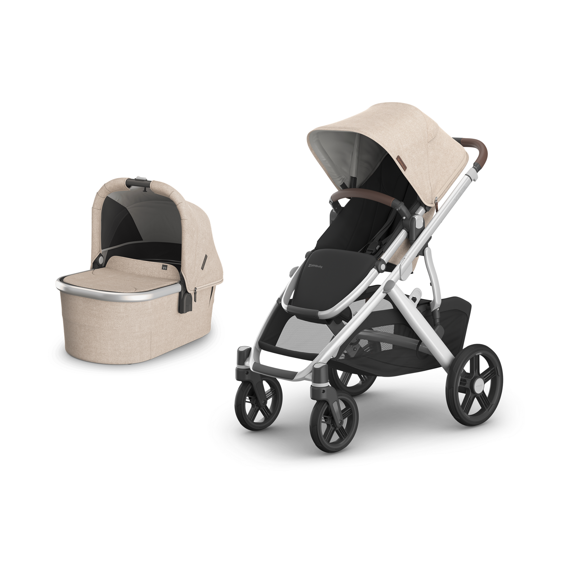 UPPAbaby Vista V3 Stroller & V3 Bassinet Bundle.