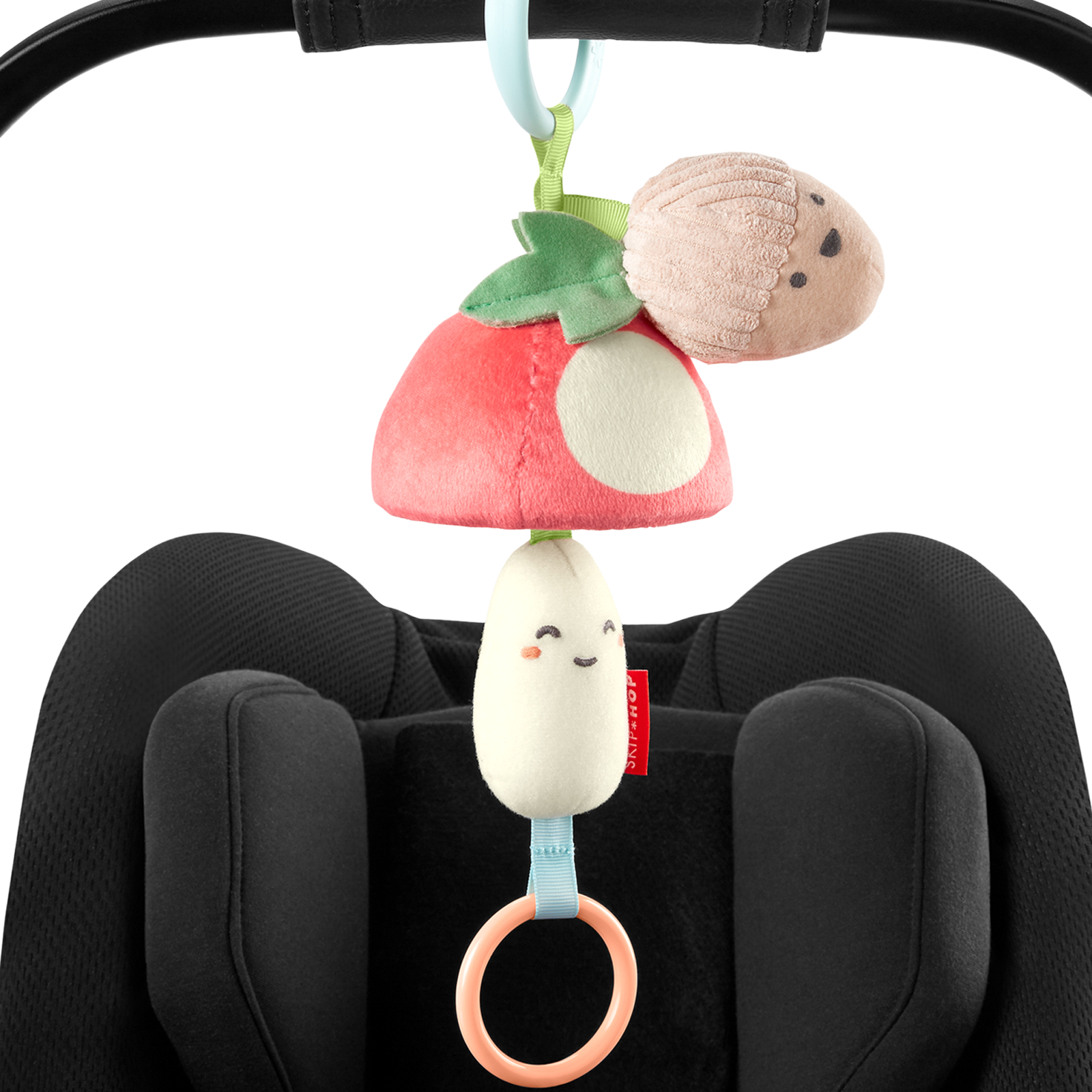 Skip Hop Farmstand Jitter Stroller Toy - Mushroom.