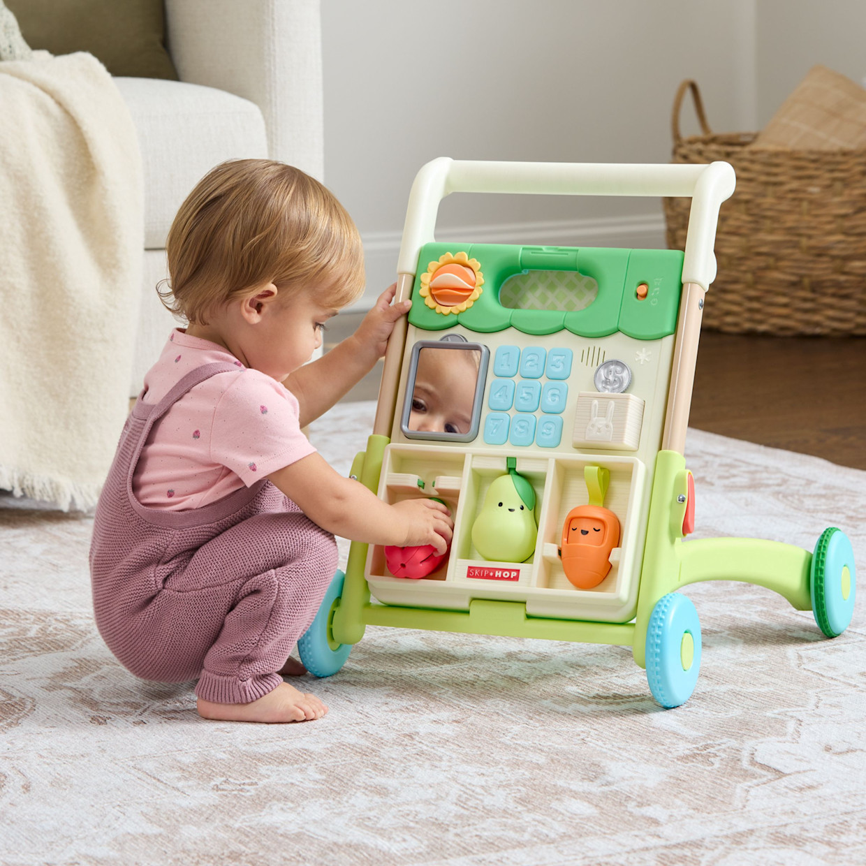 Skip Hop Farmstand 5-in-1 Grow Along Activity Walker Baby Toy.
