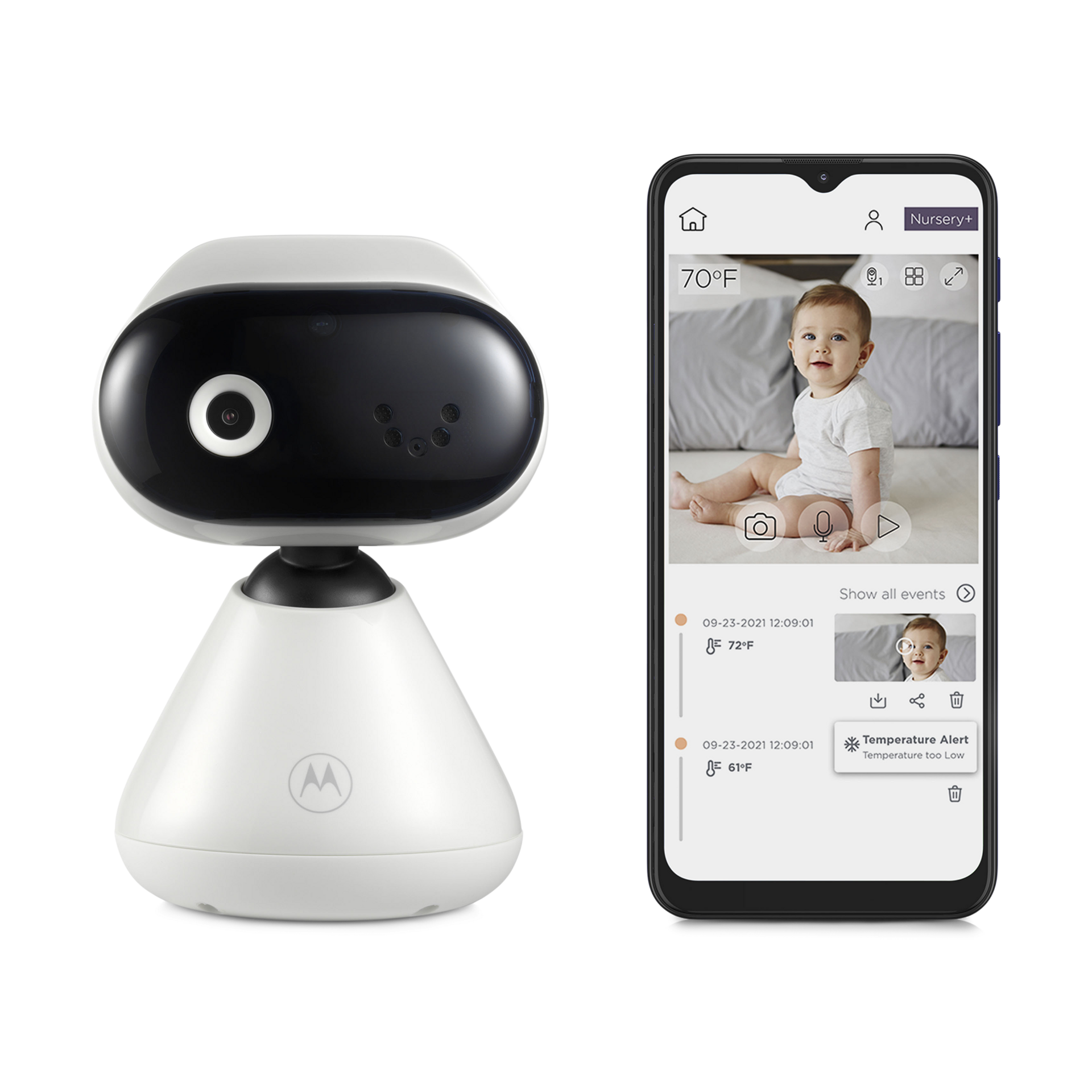 Motorola PIP1000 Connect 1080p Manual Pan/Tilt Video Baby Camera.
