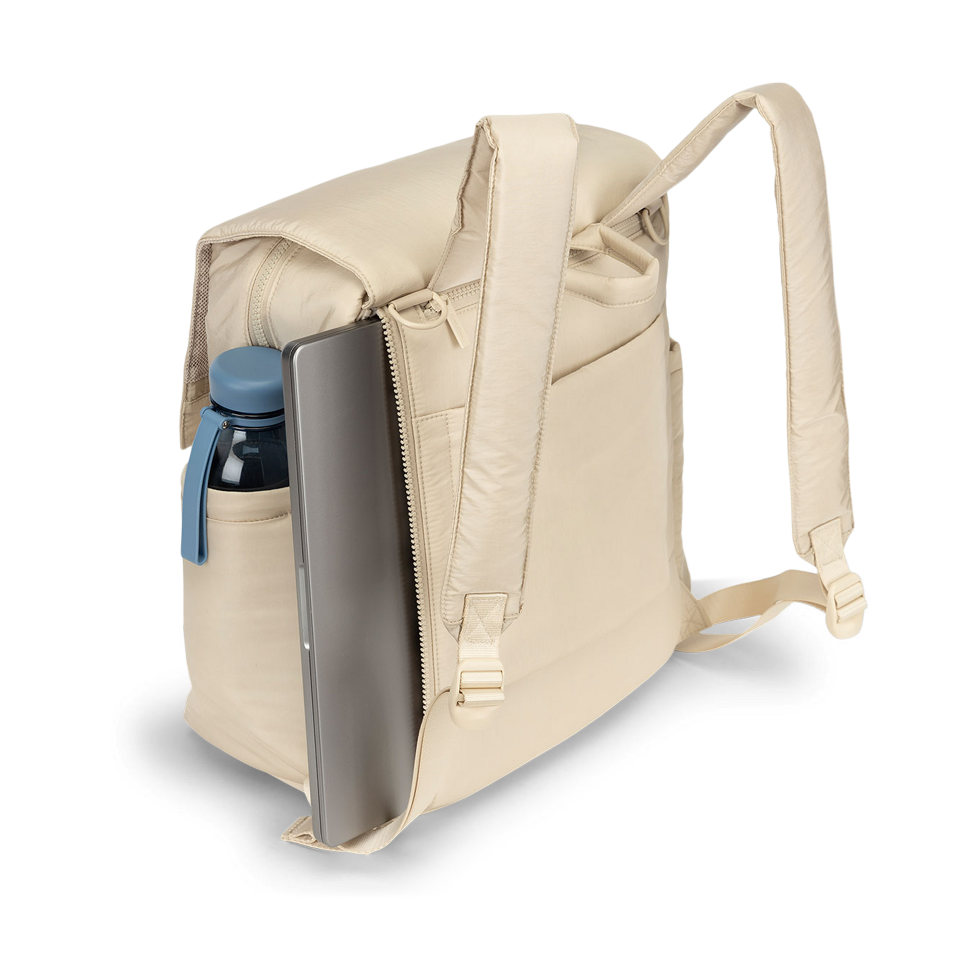 CALPAK Diaper Backpack with Laptop Sleeve - Oatmeal.