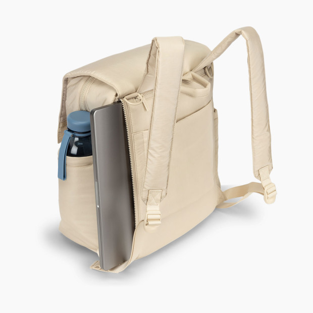 CALPAK Diaper Backpack with Laptop Sleeve - Oatmeal.